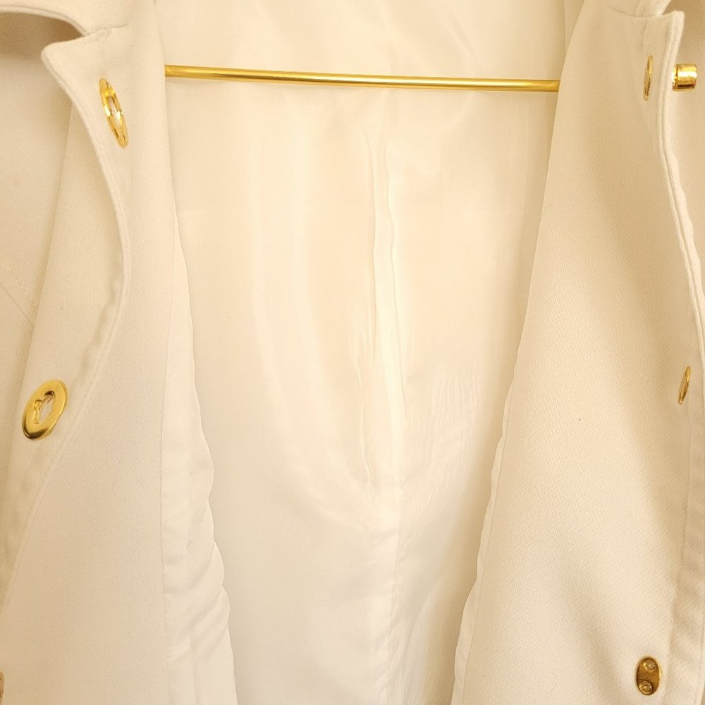 Ellen Tracy White Jacket Lining Polyester - image 6